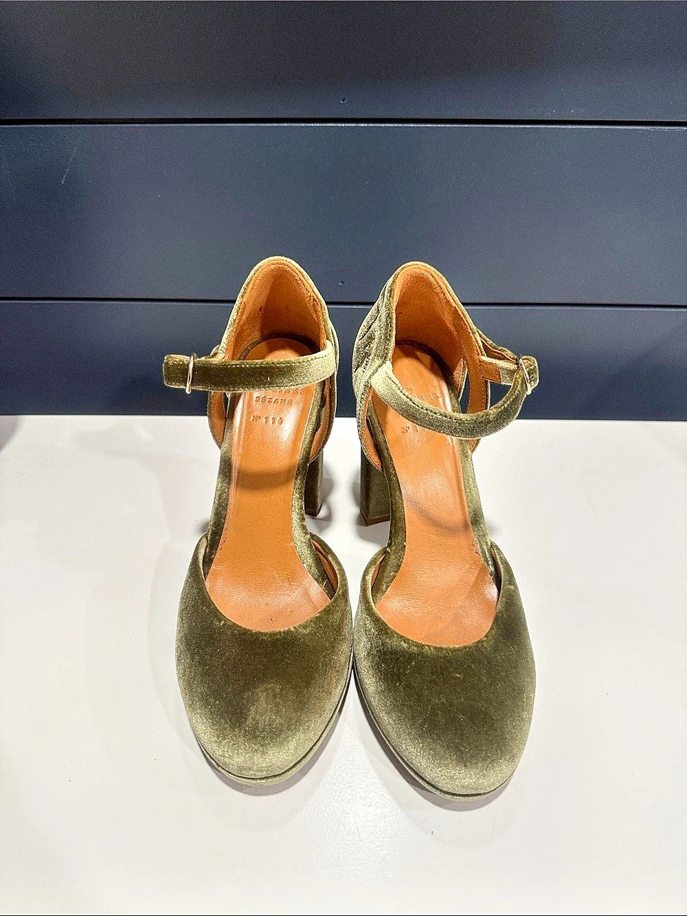 Sezane Green Heels